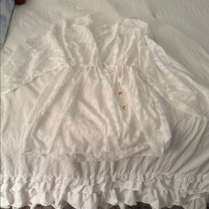 Elegant White Sheer Blouse